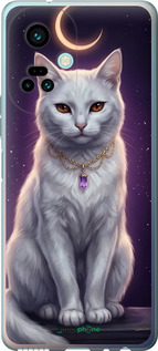 Силиконовый чехол Mystic White Cat Gothic Dark Purple Gold для Tecno Camon 19 Pro (CI8n) - 6805u-2766 изображение 