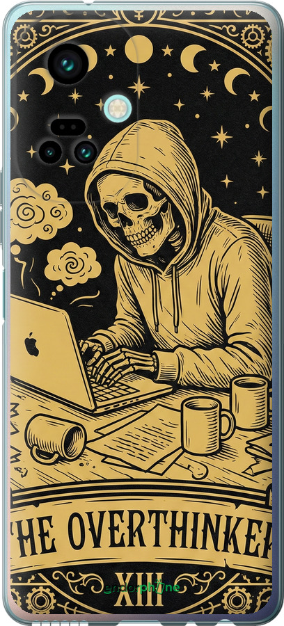 Силиконовый чехол The Overthinker для Tecno Camon 19 Pro (CI8n) - 6774u-2766 изображение 