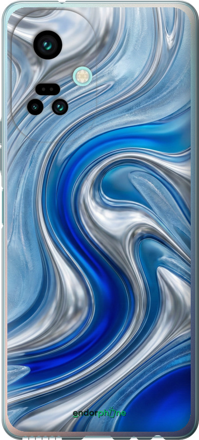 Силиконовый чехол Liquid Chrome для Tecno Camon 19 Pro (CI8n) - 6781u-2766 изображение 