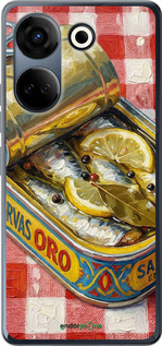 Силиконовый чехол Vintage Sardine Tin Phone для Tecno Camon 20 Pro - 6772u-3100 изображение 