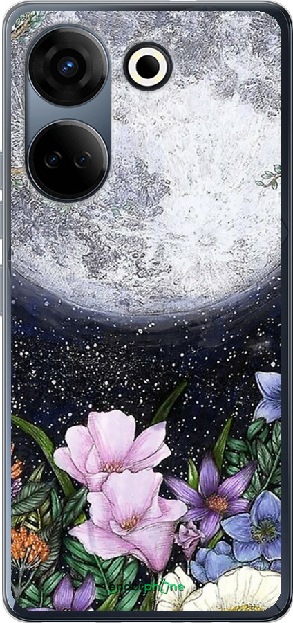 Силиконовый чехол Полночь в саду для Tecno Camon 20 Pro - 6259u-3100 изображение 