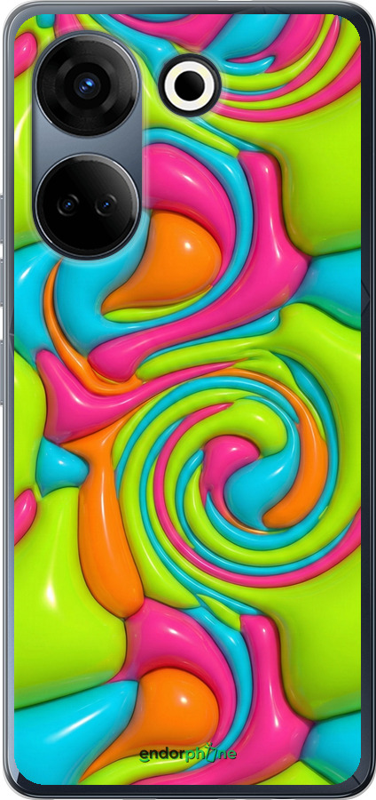 Силиконовый чехол Y2K Jelly Dream для Tecno Camon 20 Pro - 6780u-3100 изображение 