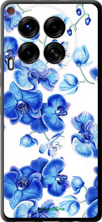 TPU чехол Голубые орхидеи для Tecno Camon 30 4g - 4406b-3712 изображение 