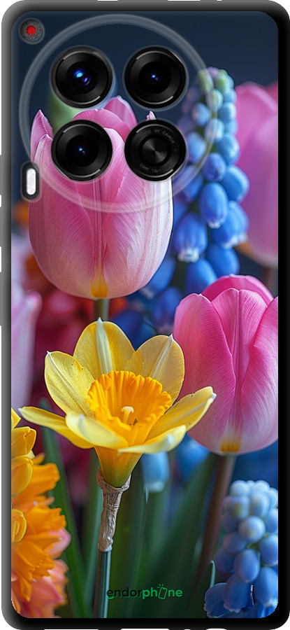 TPU чехол Весенние цветы для Tecno Camon 30 4g - 6058b-3712 изображение 