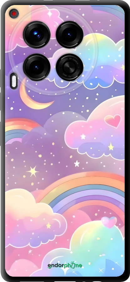TPU чехол Облака и радуга для Tecno Camon 30 4g - 6312b-3712 изображение 