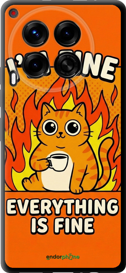 TPU чехол Funny Cat для Tecno Camon 30 4g - 6786b-3712 изображение 