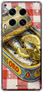Силикон с усиленными углами чехол Vintage Sardine Tin Phone для Tecno Camon 30 4g - 6772sp-3712 изображение 