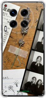 Силикон с усиленными углами чехол Aesthetic Scrapbook Collage для Tecno Camon 30 4g - 6773sp-3712 изображение 