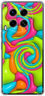 Силіконовий протиударний с посиленими кутами чехол Y2K Jelly Dream для Tecno Camon 30 4g - 6780sp-3712 изображение 