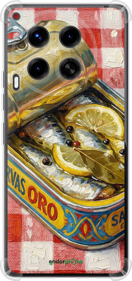 Силикон с усиленными углами чехол Vintage Sardine Tin Phone для Tecno Camon 30 4g - 6772sp-3712 изображение 
