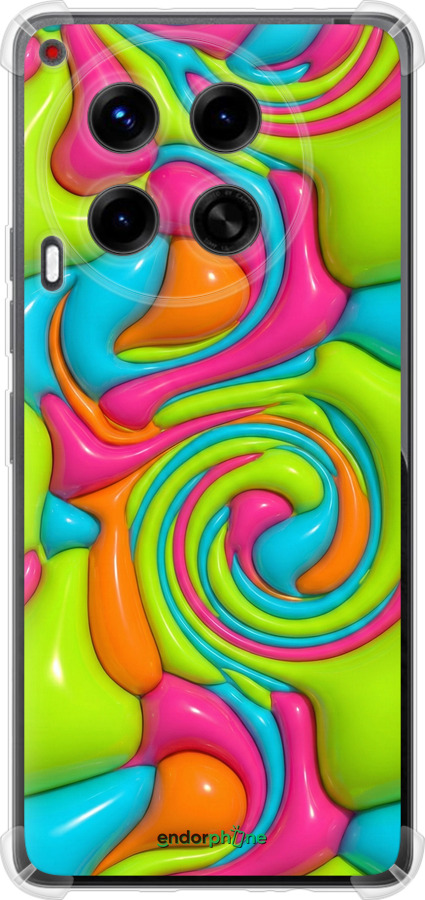 Силіконовий протиударний с посиленими кутами чехол Y2K Jelly Dream для Tecno Camon 30 4g - 6780sp-3712 изображение 