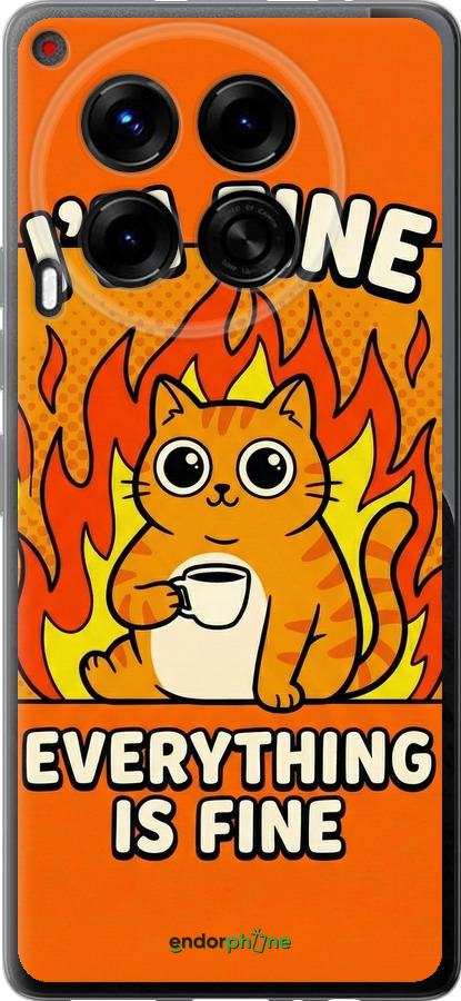 Силиконовый чехол Funny Cat для Tecno Camon 30 4g - 6786u-3712 изображение 