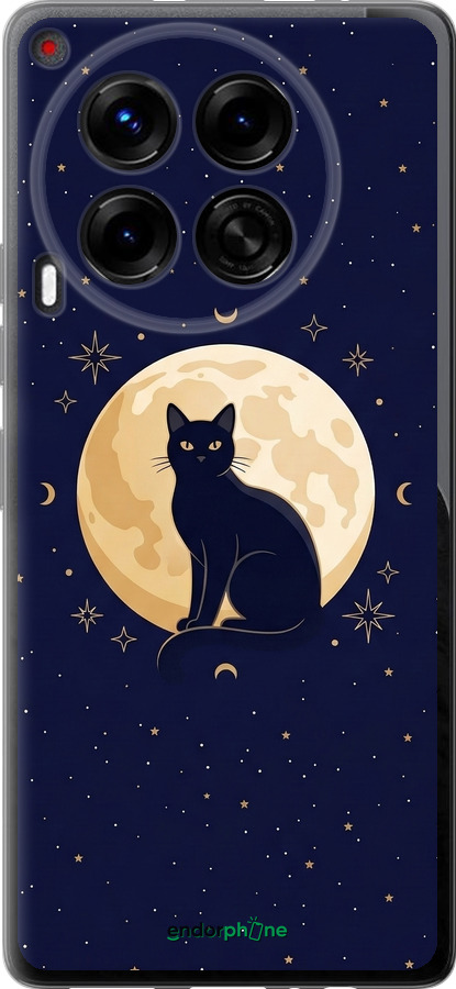 Силиконовый чехол Cute Cat Celestial/Witchy для Tecno Camon 30 4g - 6787u-3712 изображение 