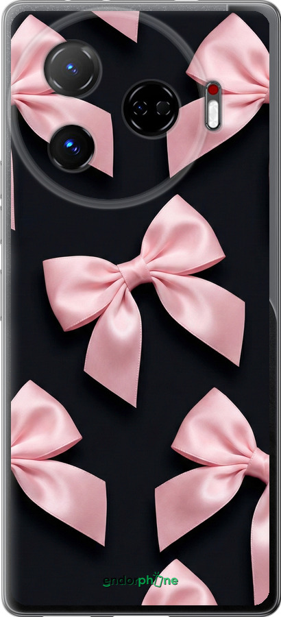 Силиконовый чехол Coquette Ribbons Dark Coquette для Tecno Camon 30 pro 5G - 6767u-3713 изображение 