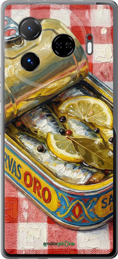 Силиконовый чехол Vintage Sardine Tin Phone для Tecno Camon 30 pro 5G - 6772u-3713 изображение 