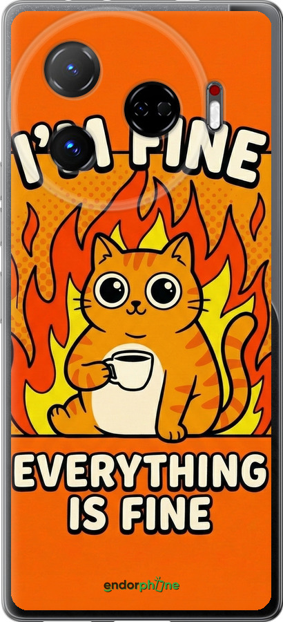 Силиконовый чехол Funny Cat для Tecno Camon 30 pro 5G - 6786u-3713 изображение 