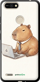 TPU чехол Funny Capybara CEO Working для Tecno Pop 2F B1F - 6777b-2391 изображение 