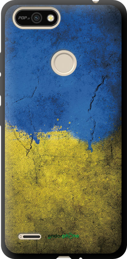 TPU чехол Флаг Украины 2 для Tecno Pop 2F B1F - 401b-2391 изображение 