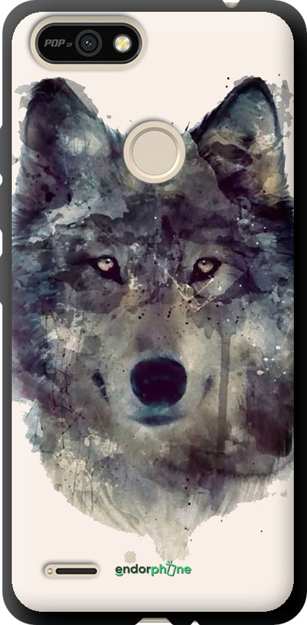 TPU чехол Вовк-арт для Tecno Pop 2F B1F - 4163b-2391 изображение 