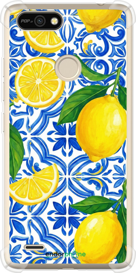 Силикон с усиленными углами чехол Grocery Girl Italian Summer для Tecno Pop 2F B1F - 6766sp-2391 изображение 