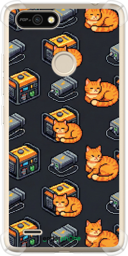 Силикон с усиленными углами чехол Autonomous Zone для Tecno Pop 2F B1F - 6771sp-2391 изображение 