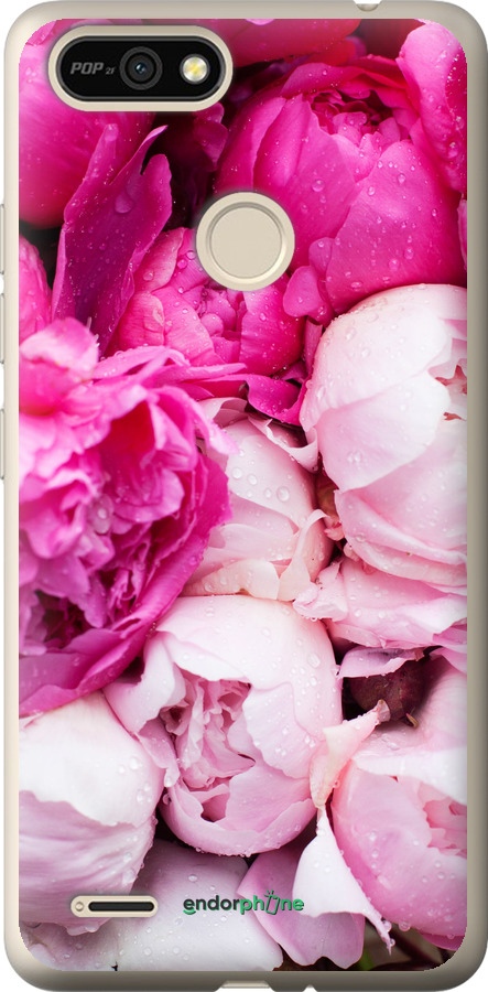 

Custodia in Silicone Peonie rosa" for Tecno Pop 2F B1F"
