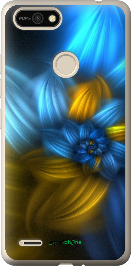 

Силіконовий чохол "Візерунок 46" для Tecno Pop 2F B1F, Синій