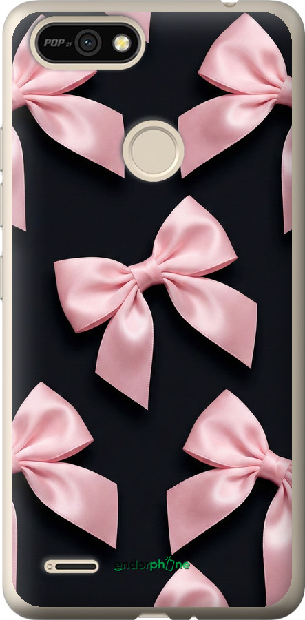 Силиконовый чехол Coquette Ribbons Dark Coquette для Tecno Pop 2F B1F - 6767u-2391 изображение 