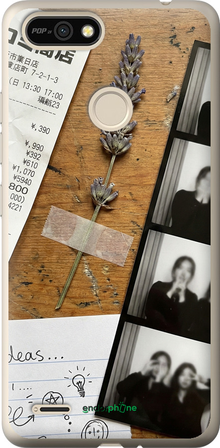 Силиконовый чехол Aesthetic Scrapbook Collage для Tecno Pop 2F B1F - 6773u-2391 изображение 