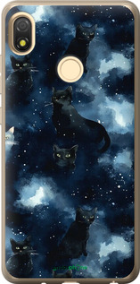 Силиконовый чехол Изображение Кошек с тёмной акварелью для Tecno Pop 3 BB2 - 6521u-2443 изображение 