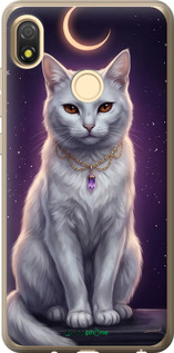 Силіконовий чехол Mystic White Cat Gothic Dark Purple Gold для Tecno Pop 3 BB2 - 6805u-2443 изображение 