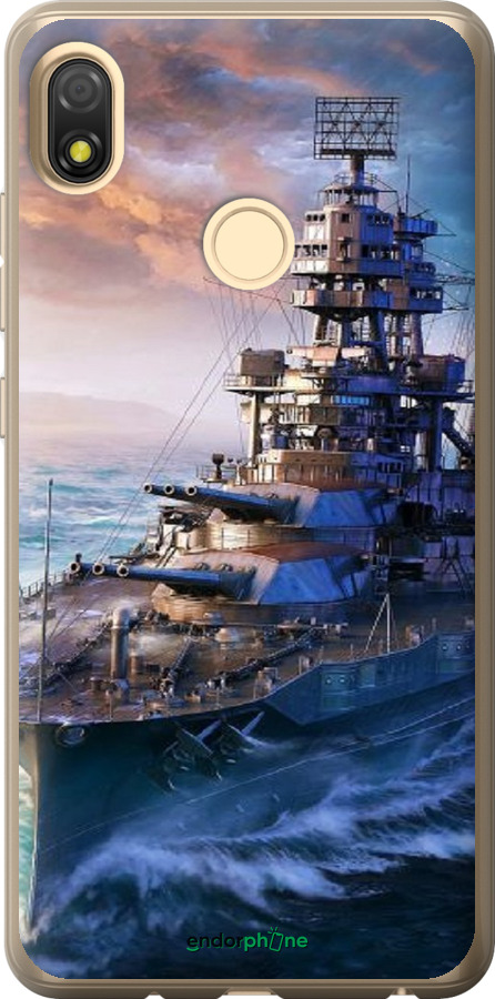Силіконовий чехол Військовий корабель, world of tanks, wargaming для Tecno Pop 3 BB2 - 6461u-2443 изображение 