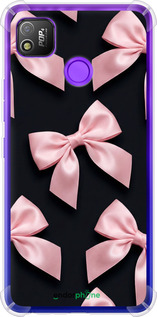 Силіконовий протиударний с посиленими кутами чехол Coquette Ribbons Dark Coquette для Tecno Pop 4 BC2c - 6767sp-2427 изображение 