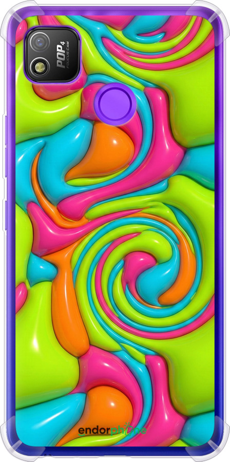 Силикон с усиленными углами чехол Y2K Jelly Dream для Tecno Pop 4 BC2c - 6780sp-2427 изображение 