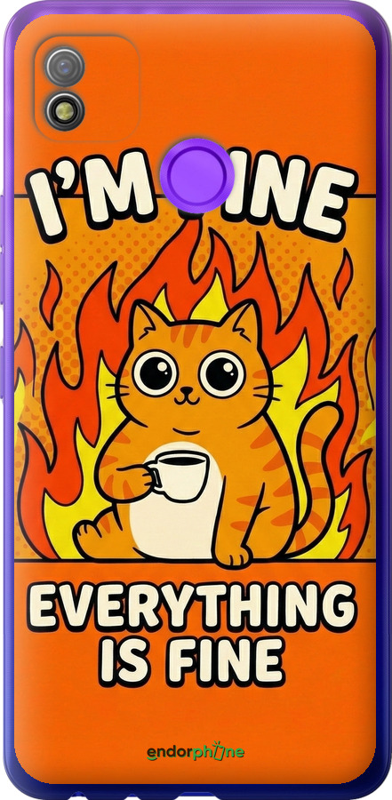 Силиконовый чехол Funny Cat для Tecno Pop 4 BC2c - 6786u-2427 изображение 