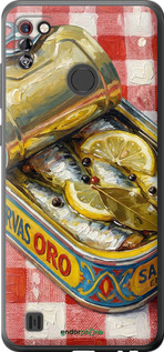 Силиконовый чехол Vintage Sardine Tin Phone для Tecno Pop 4 Pro BC3 - 6772u-2444 изображение 
