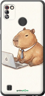 Силіконовий чехол Funny Capybara CEO Working для Tecno Pop 4 Pro BC3 - 6777u-2444 изображение 