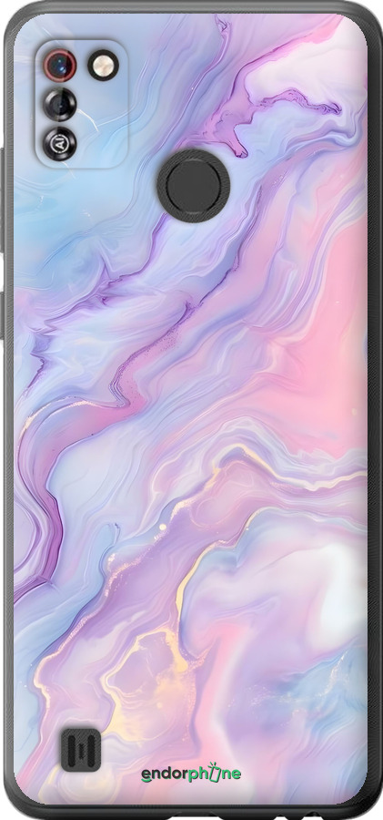 Силіконовий чехол Нежный мрамор для Tecno Pop 4 Pro BC3 - 6310u-2444 изображение 