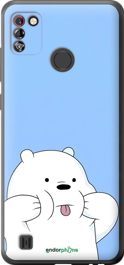 Силиконовый чехол Милый мишка для Tecno Pop 4 Pro BC3 - 6357u-2444 изображение 