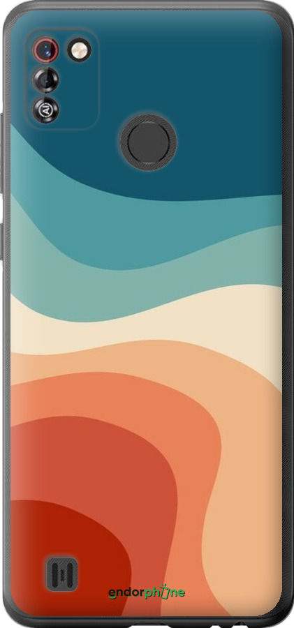 Силиконовый чехол В стиле ретро с волнами для Tecno Pop 4 Pro BC3 - 6531u-2444 изображение 