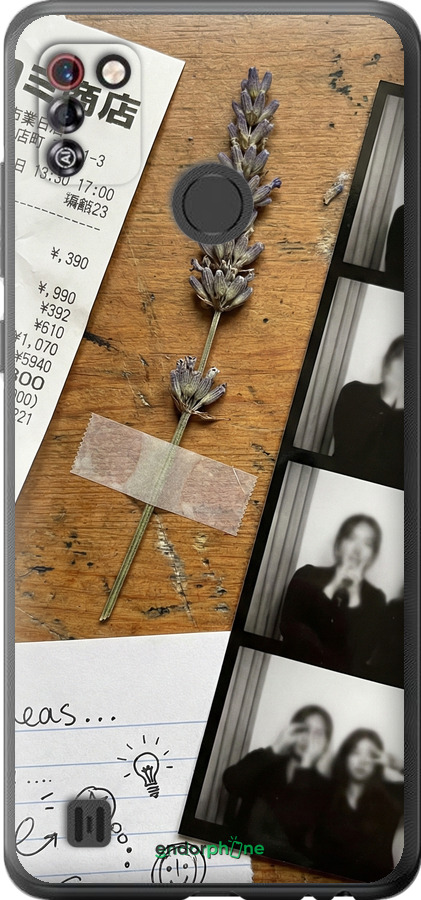 Силиконовый чехол Aesthetic Scrapbook Collage для Tecno Pop 4 Pro BC3 - 6773u-2444 изображение 