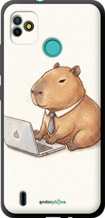 TPU чехол 'Funny Capybara CEO Working' для Tecno Pop 5 BD2p изображение 2