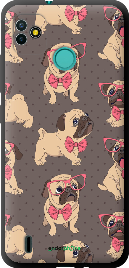 TPU чехол мопсики 2 для Tecno Pop 5 BD2p - 4362b-2412 изображение 