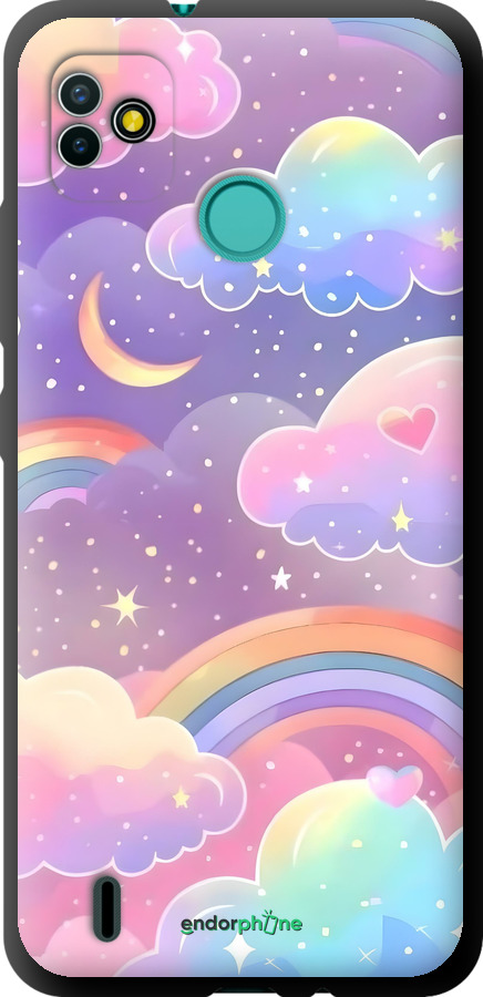 TPU чехол Облака и радуга для Tecno Pop 5 BD2p - 6312b-2412 изображение 