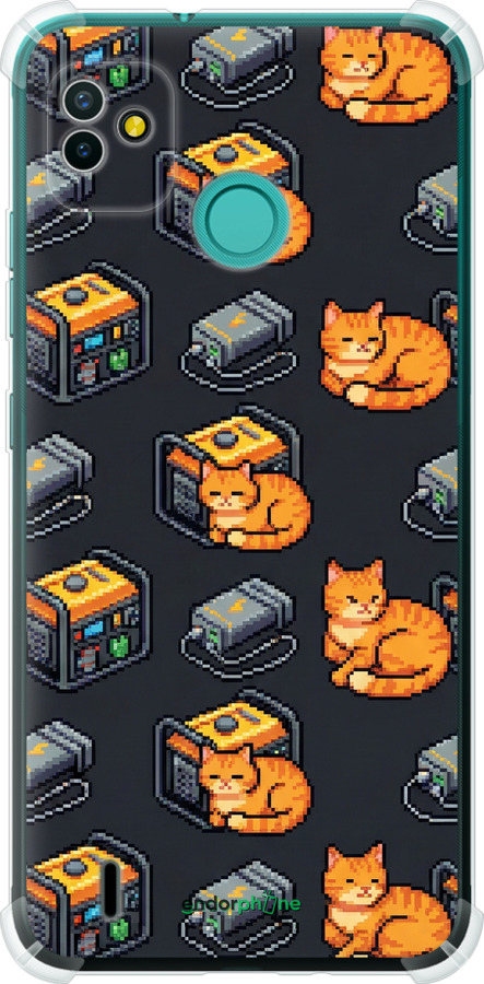 Силіконовий протиударний с посиленими кутами чехол Autonomous Zone для Tecno Pop 5 BD2p - 6771sp-2412 изображение 