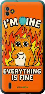 Силиконовый чехол Funny Cat для Tecno Pop 5 BD2p - 6786u-2412 изображение 