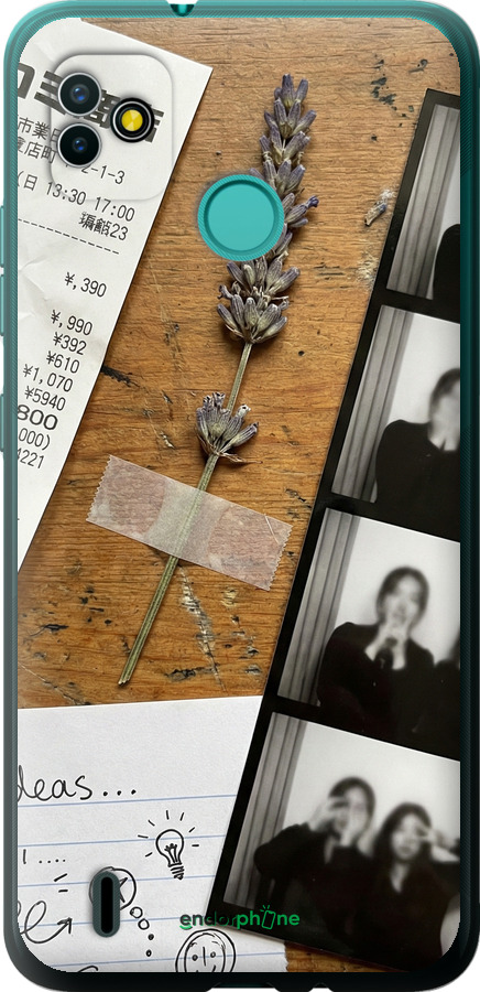 Силиконовый чехол Aesthetic Scrapbook Collage для Tecno Pop 5 BD2p - 6773u-2412 изображение 