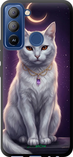 TPU чехол Mystic White Cat Gothic Dark Purple Gold для Tecno POP 5 LTE BD4 - 6805b-2639 изображение 