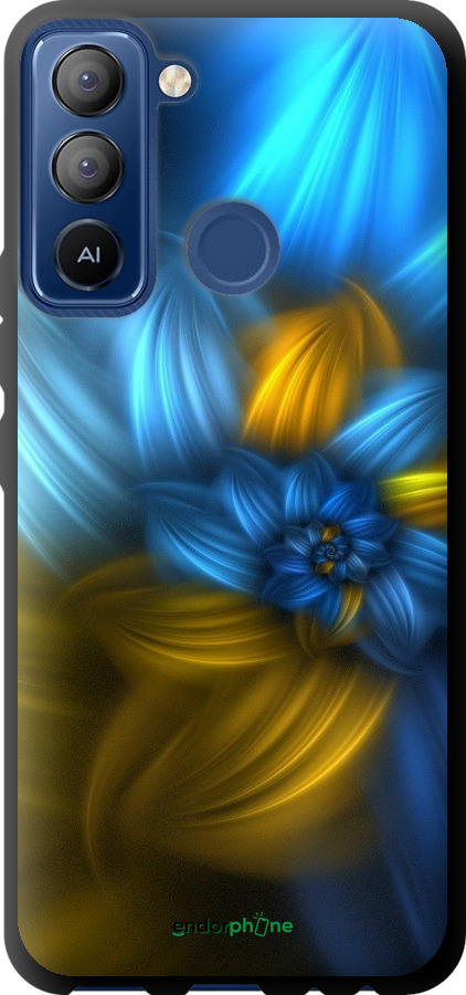 

TPU чорний чохол "Візерунок 46" для Tecno POP 5 LTE BD4, Синій