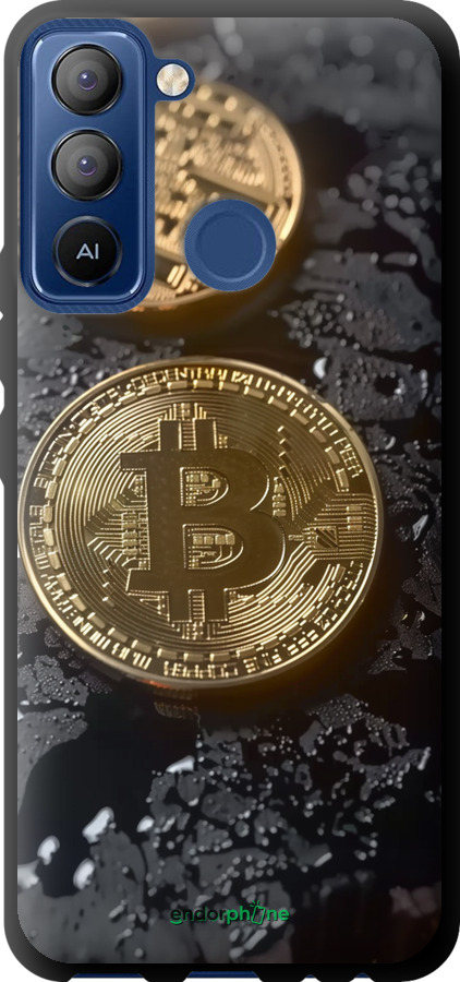 TPU чехол Вулканійчний Bitcoin для Tecno POP 5 LTE BD4 - 6092b-2639 изображение 